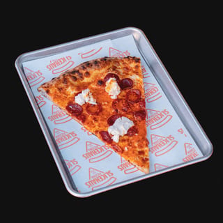 Vodka Pepperoni and fresh mozzarella pie