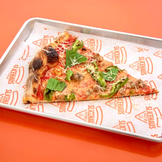 Sausage & shishito peppers Pie 12” personal